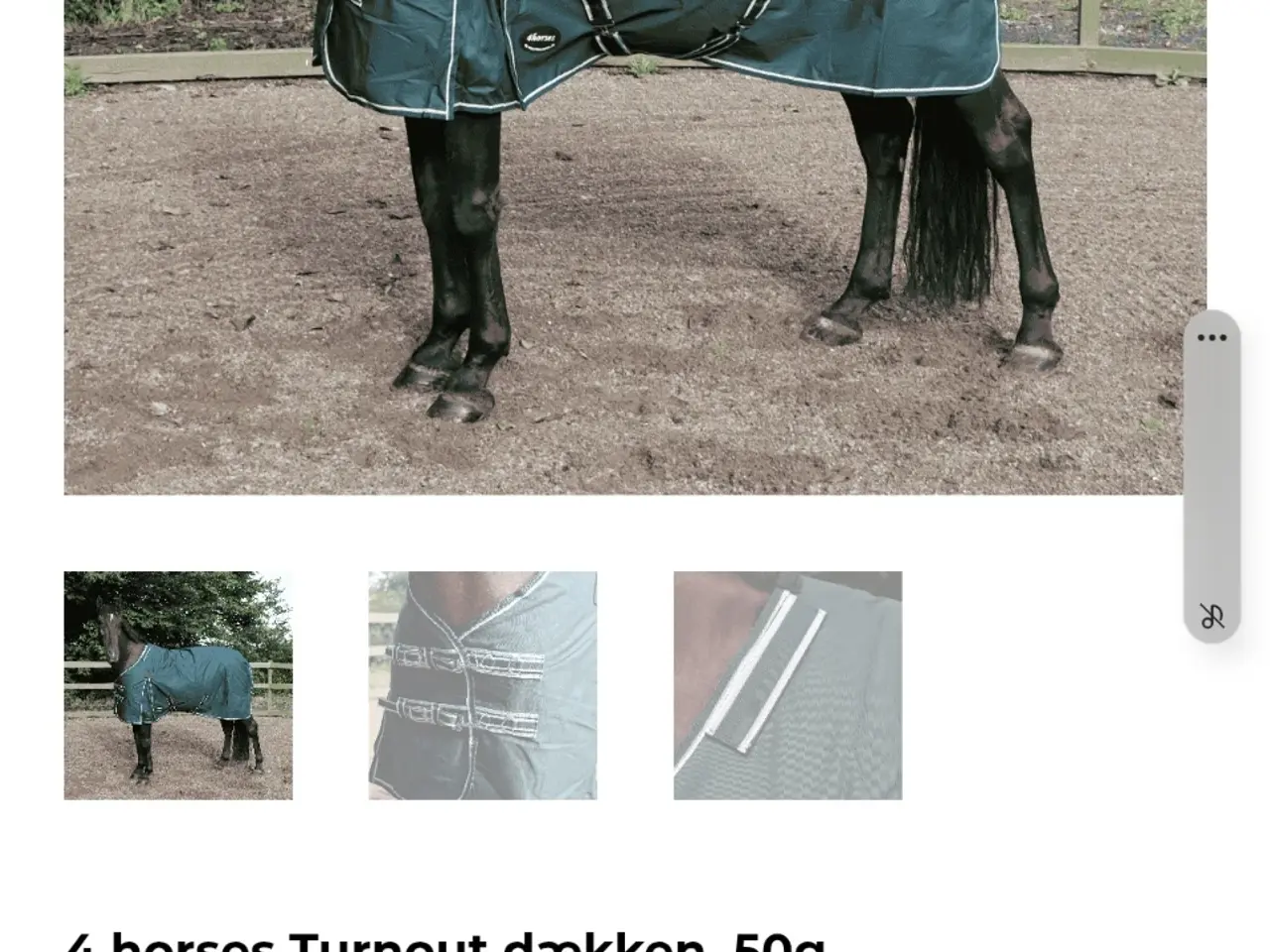 Billede 3 - Regndækken 50 g str 115 til liner og hals