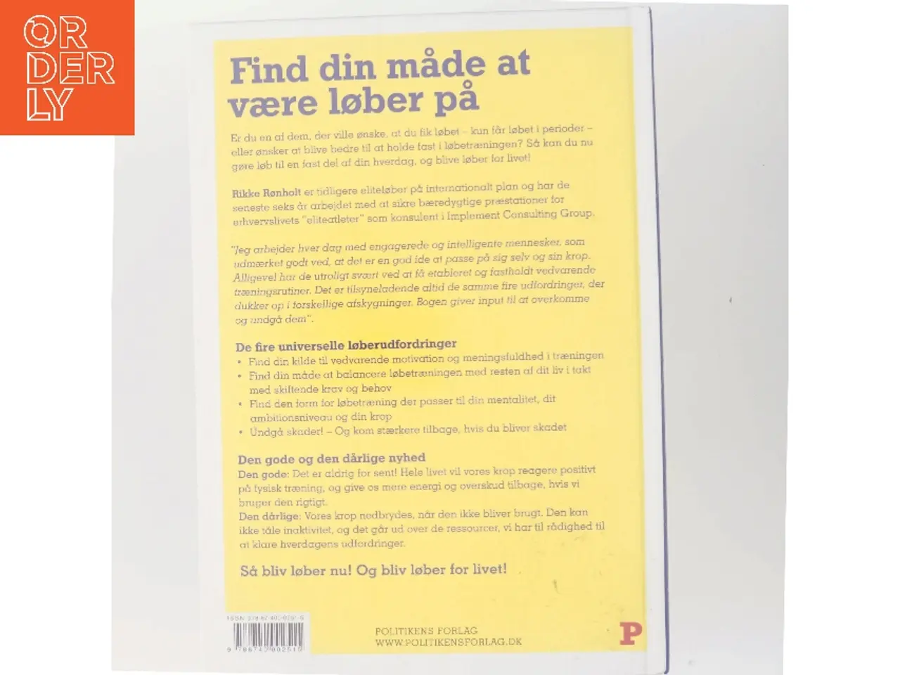 Billede 3 - Bliv løber for livet af Rikke Rønholt (Bog)