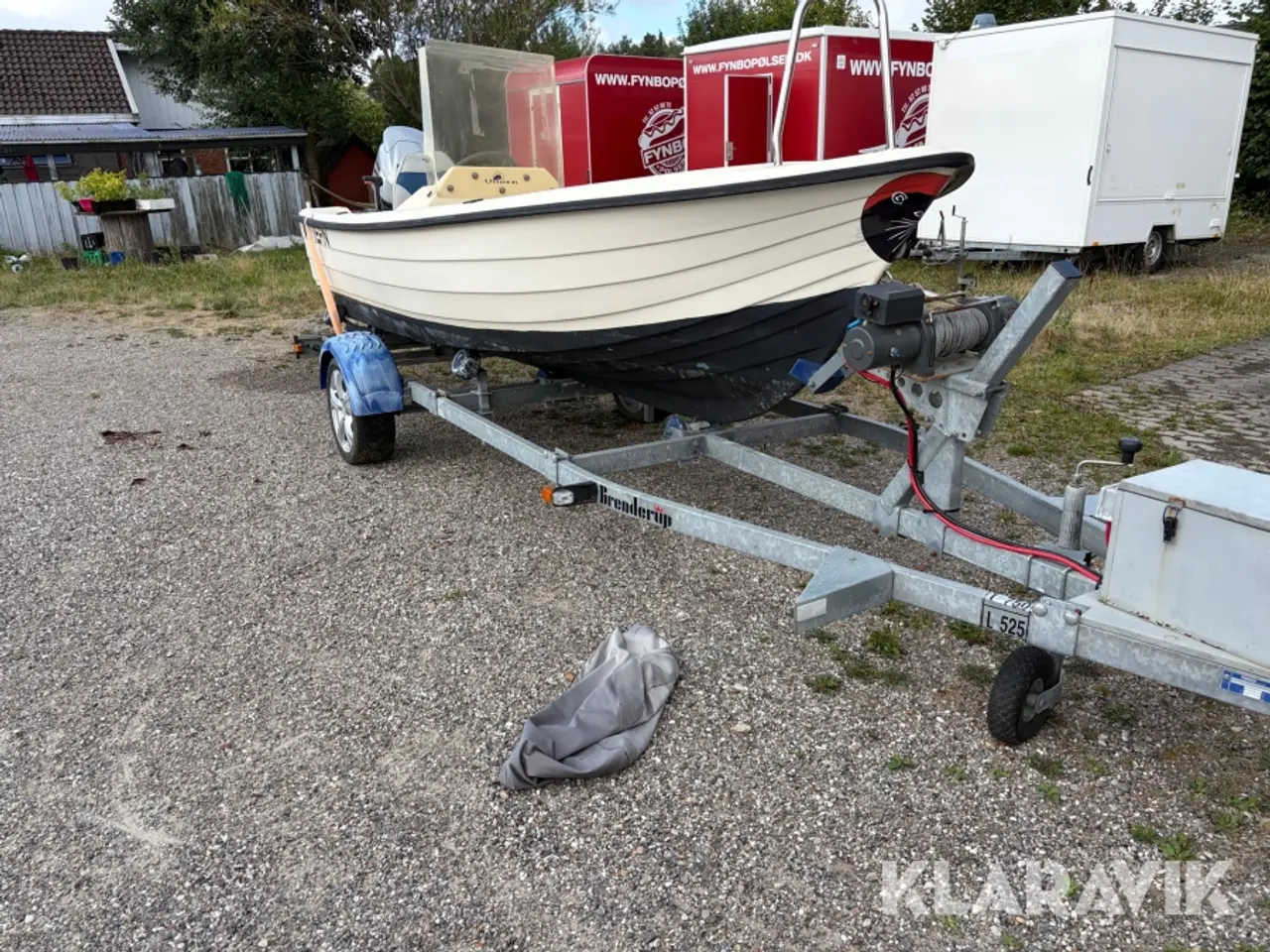 Billede 2 - Båd påhængsmotor Uttern 4700 med trailer