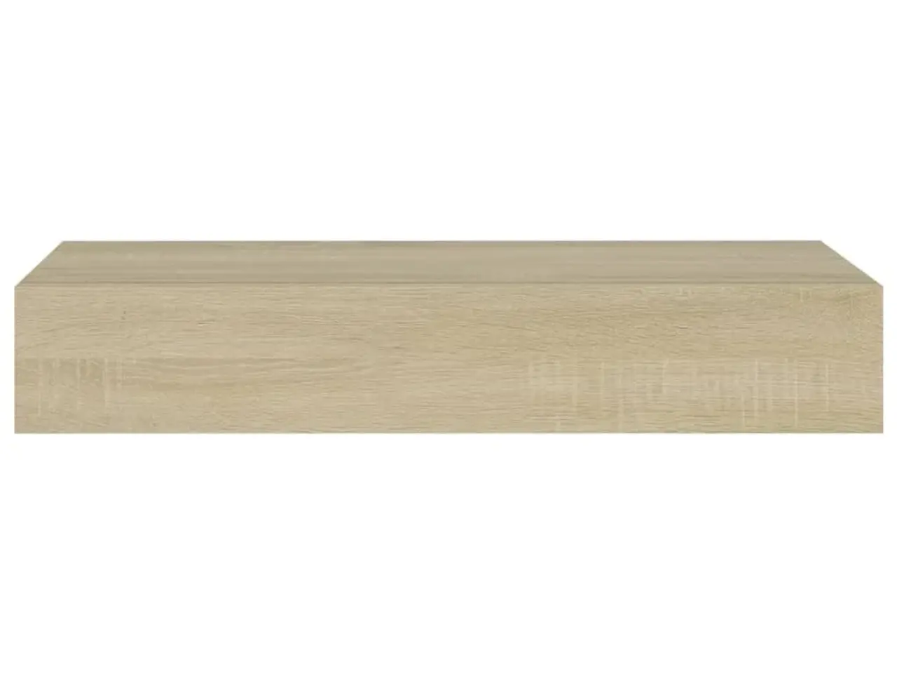 Billede 4 - Væghylde med skuffe - 60×23,5×10 cm i MDF, egetræsfarvet