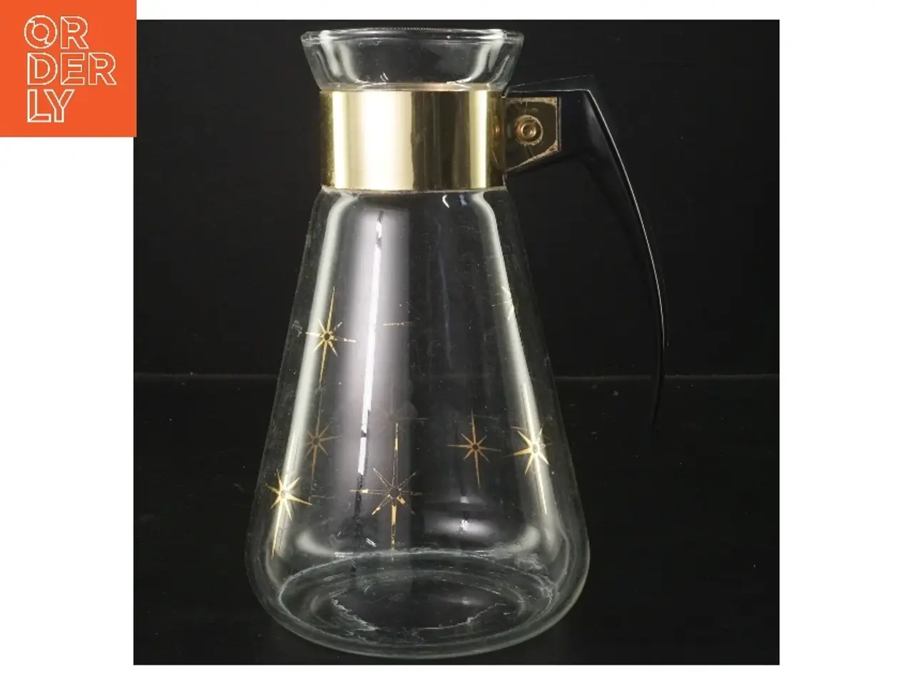 Billede 1 - Corning Ware Star Burst Glaskande med stjerne mønster (str. Ø 8 cm længde 21 cm)