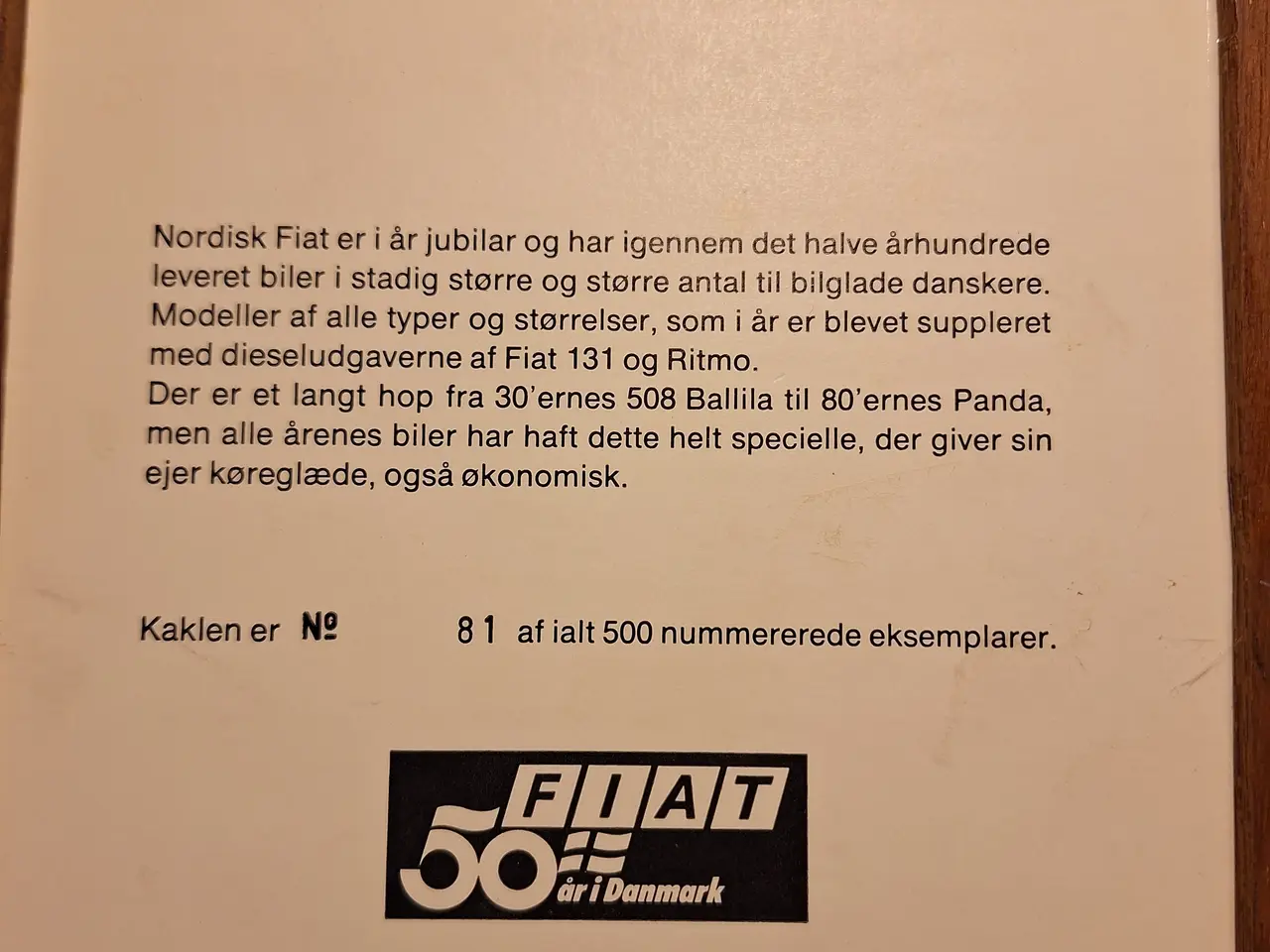 Billede 12 - Meget specielle Fiat kakler