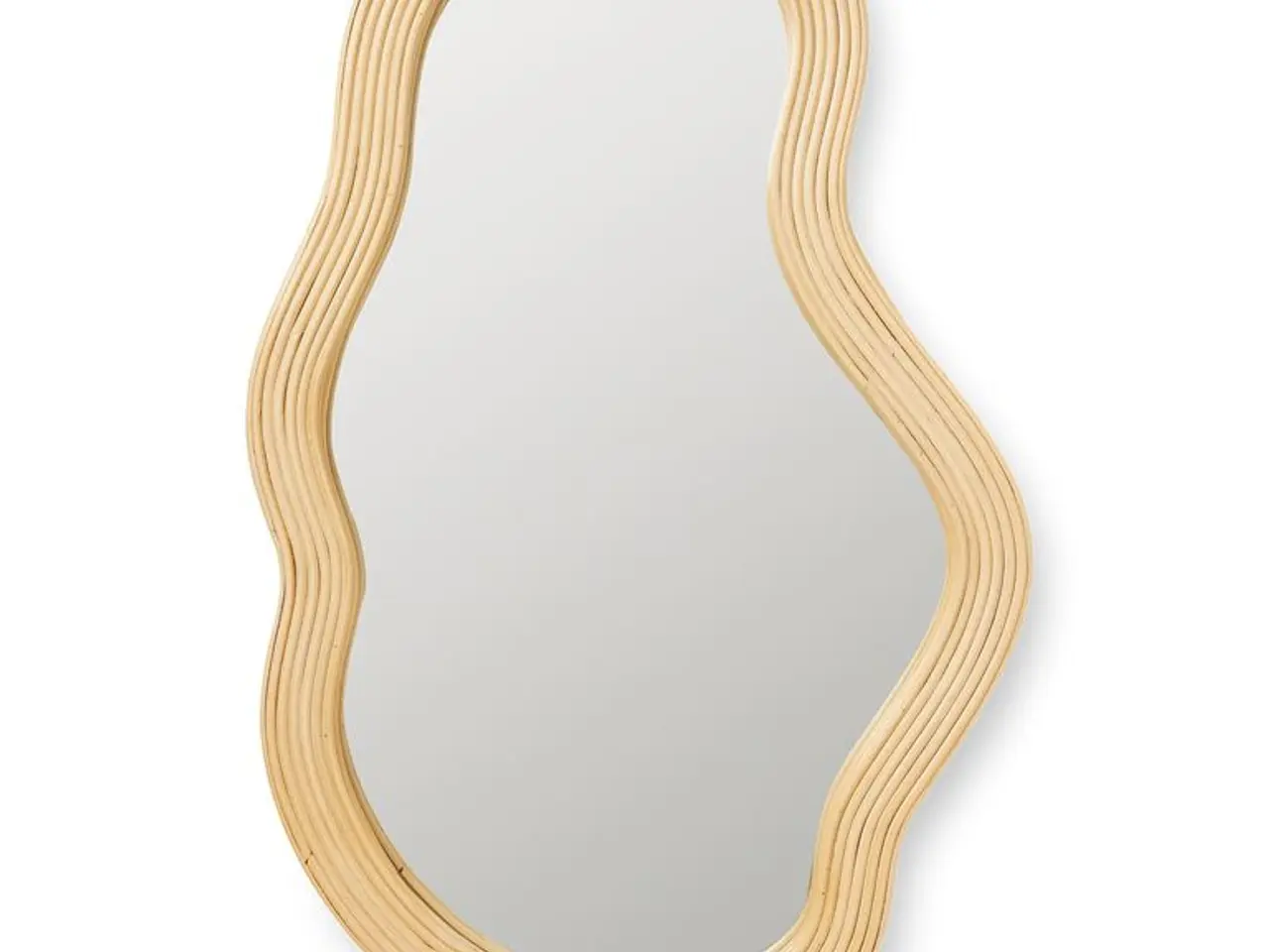 Billede 1 - Pond Rattan Mirror FERM LIVING Str.: B: 40 x H: 72.5 x D: 5.5 cm