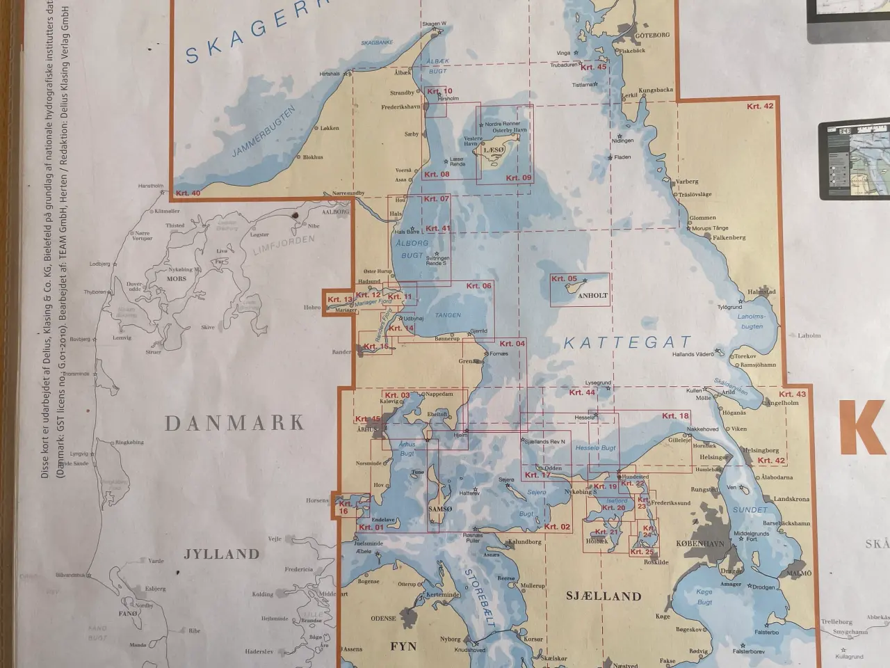 Billede 1 - Søkort Kattegat