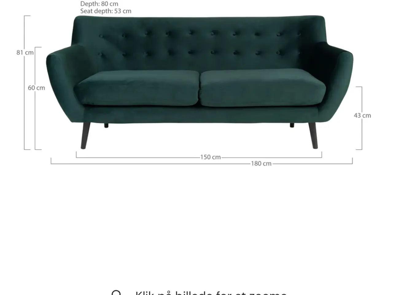 Billede 2 - Grøn sofa