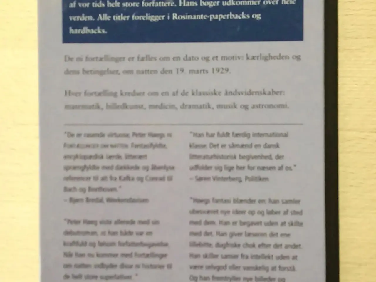 Billede 2 - Fortællinger om natten, Peter Høeg