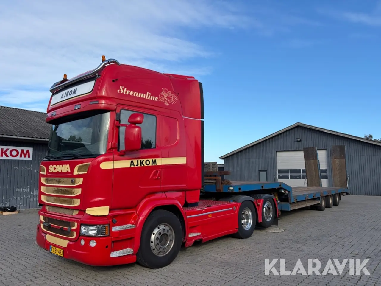 Billede 1 - Lastbil Scania R520 Euro 6 med 40 tons maskintrailer