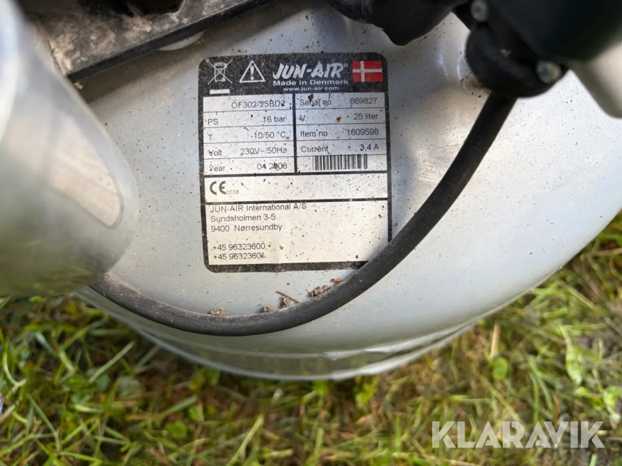 Billede 6 - JUN-AIR oliefri kompressor med 25 liters tank JUN-AIR OF302-25BD2