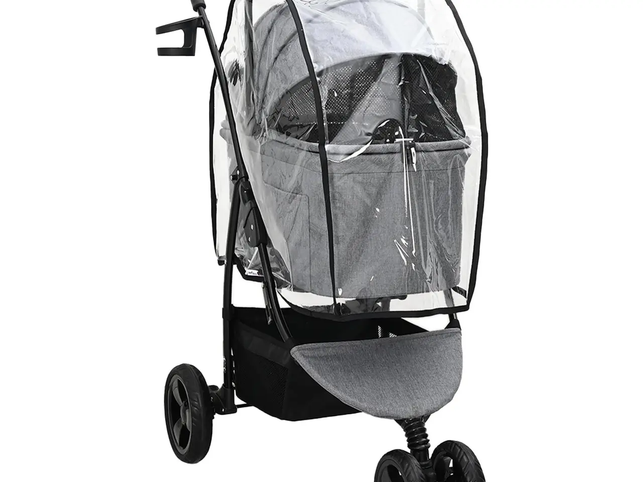 Billede 1 - Sammenklappelig kæledyrsvogn - grå, polyester, 78 × 54 × 101 cm