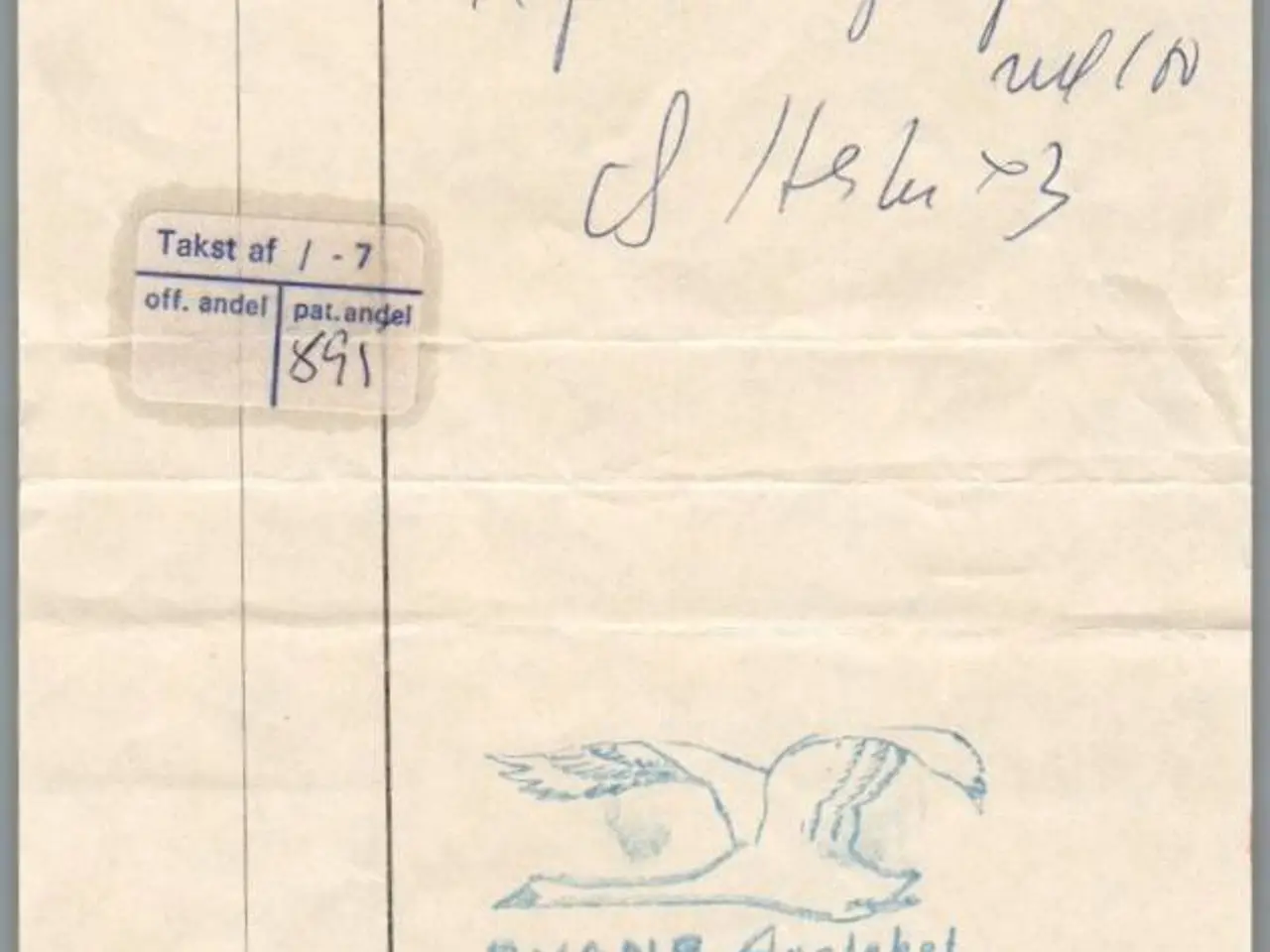 Billede 1 - Recept - Svane Apoteket - Odense - Læge Jørgensen - 22 - 12 - 1971