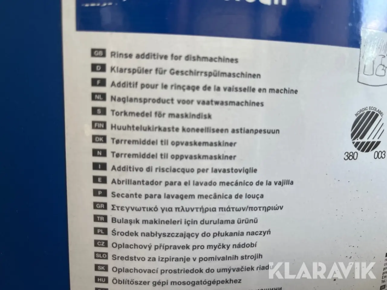Billede 6 - Tørremiddel Ecolab Toptunede clean 170liter