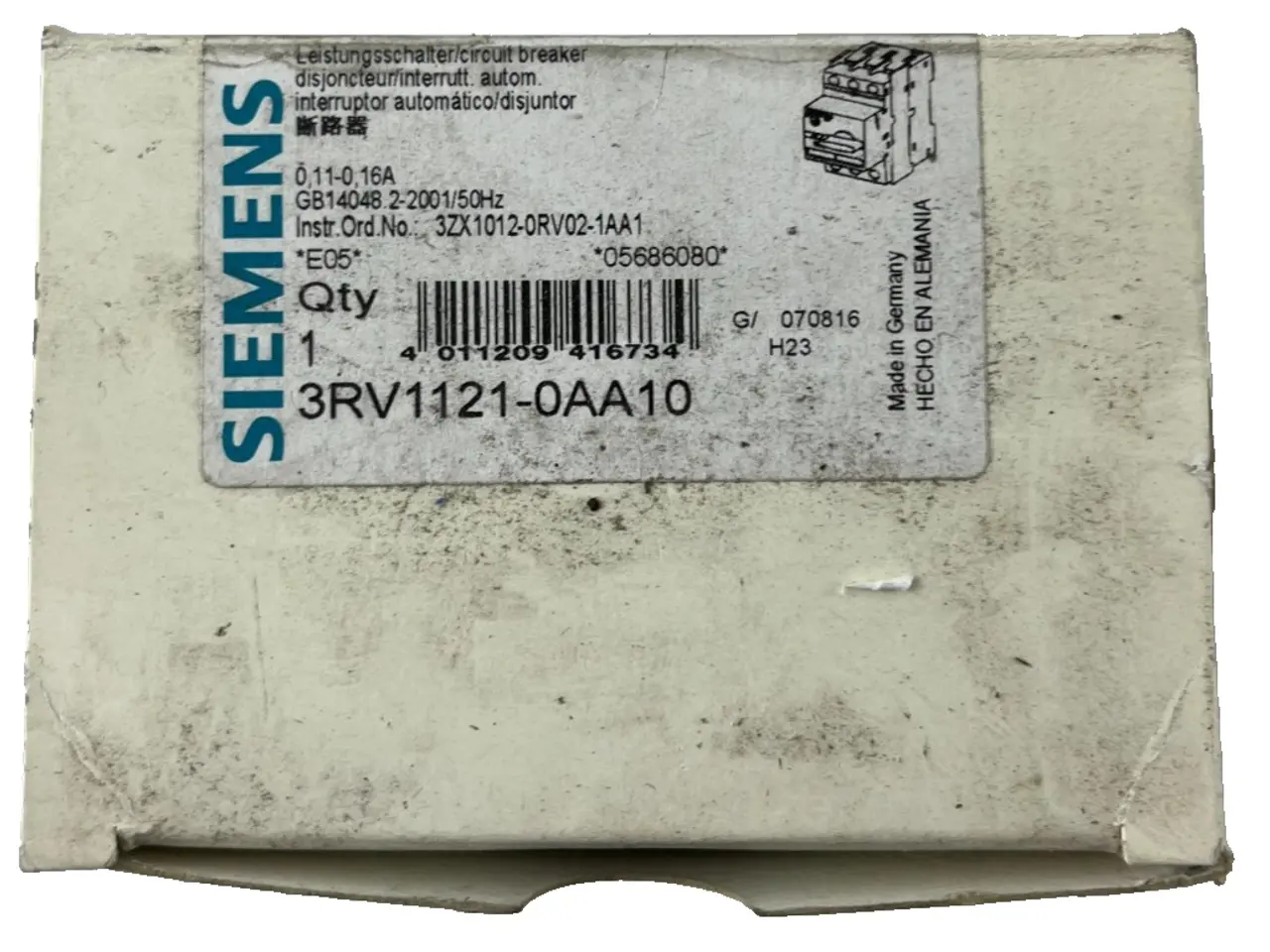 Billede 1 - Siemens 3RV1121‑0AA10 SIRIUS Motor Protection