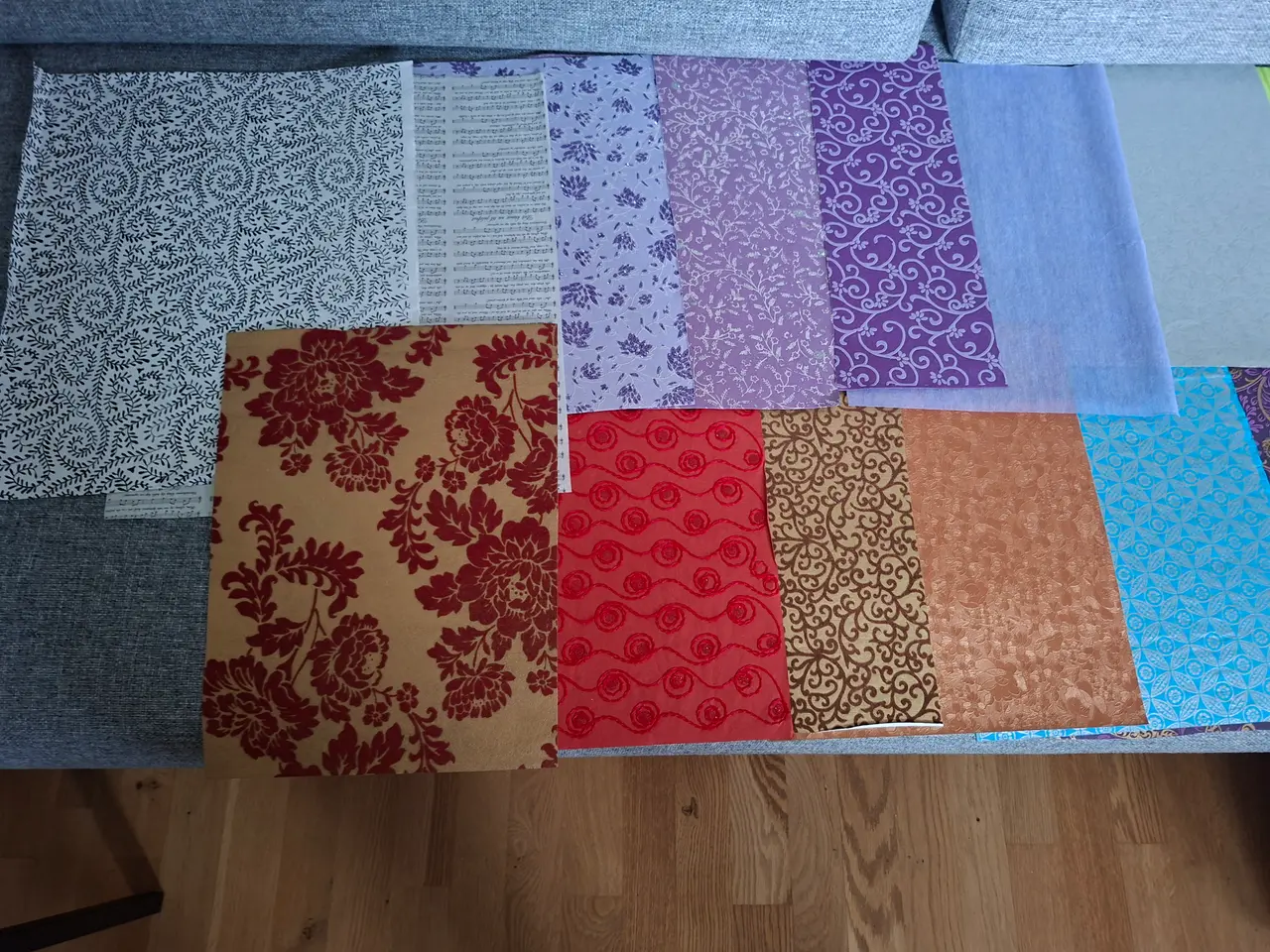 Billede 1 - Diverse papirer til kreativ hobby