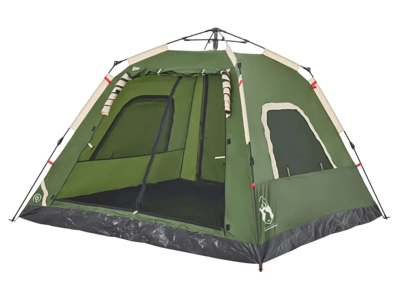 Billede 4 - 5-personers campingtelt kuppel quick-release grøn