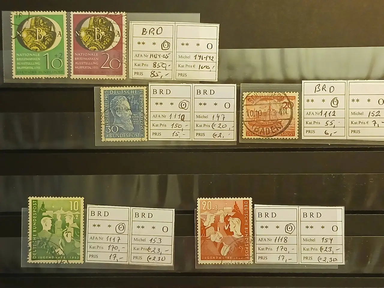 Billede 2 - Vesttyskland (408) Planche med sjældne frimærker