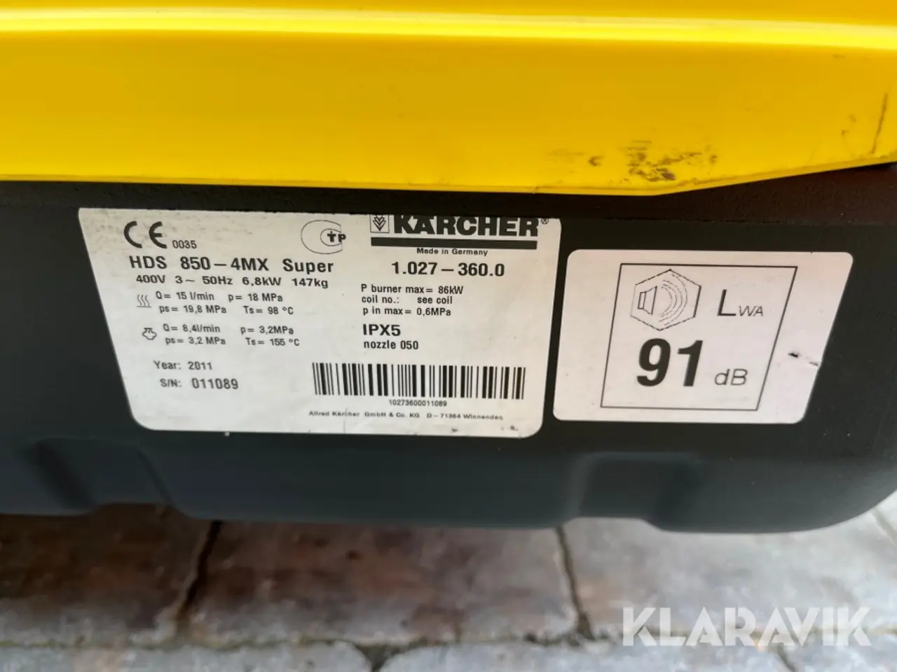 Billede 9 - Højtryksrenser Kärcher Professionel HDS 850-4MX