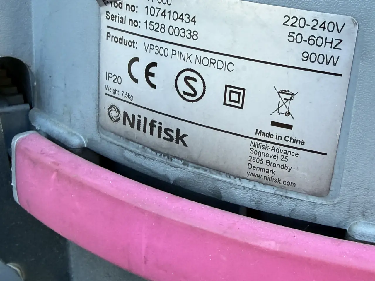 Billede 9 - Nilfisk VP300 eco støvsuger grå/lyserød.