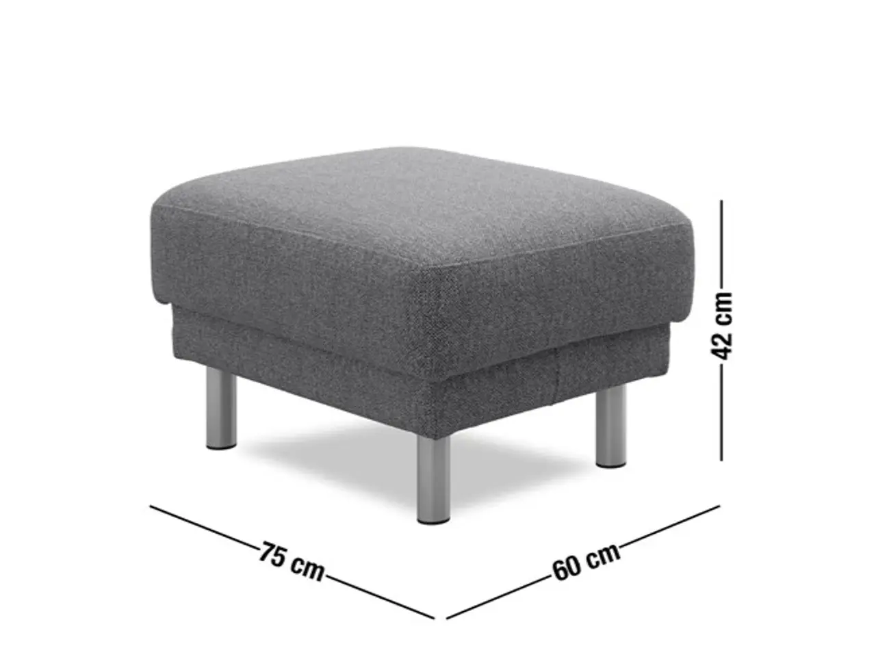 Billede 8 - Sofa med puf og nakkestøtte