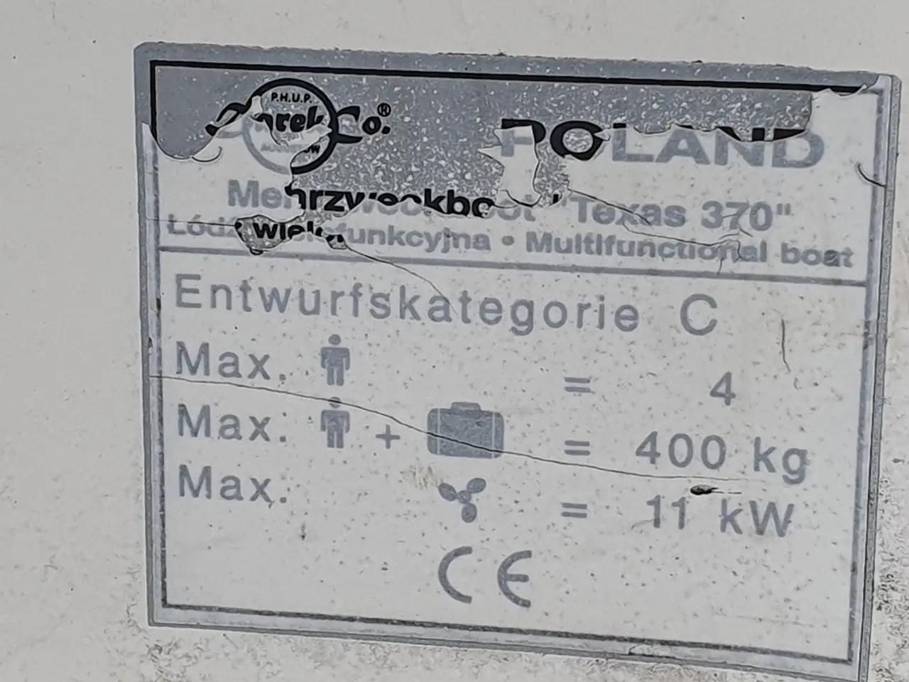 Billede 3 - Texas 370 jolle med motor og trailer