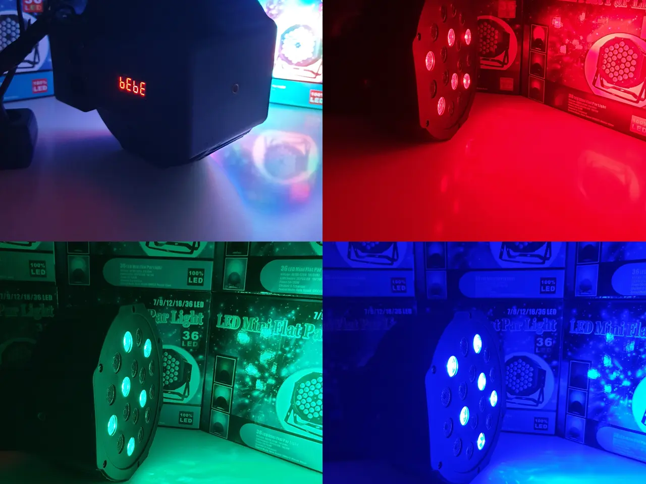 Billede 11 - NY! 18 RGB LED Diskolys + Lydsensor + DMX512