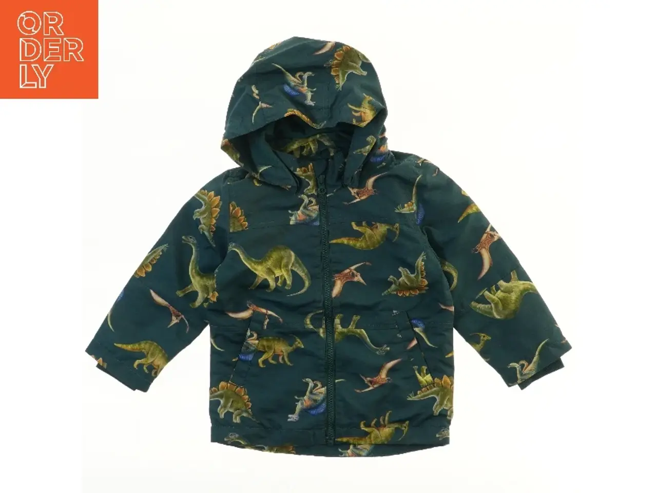 Billede 1 - Børnejakke med dinosaur print fra Basic needs (str. 92)