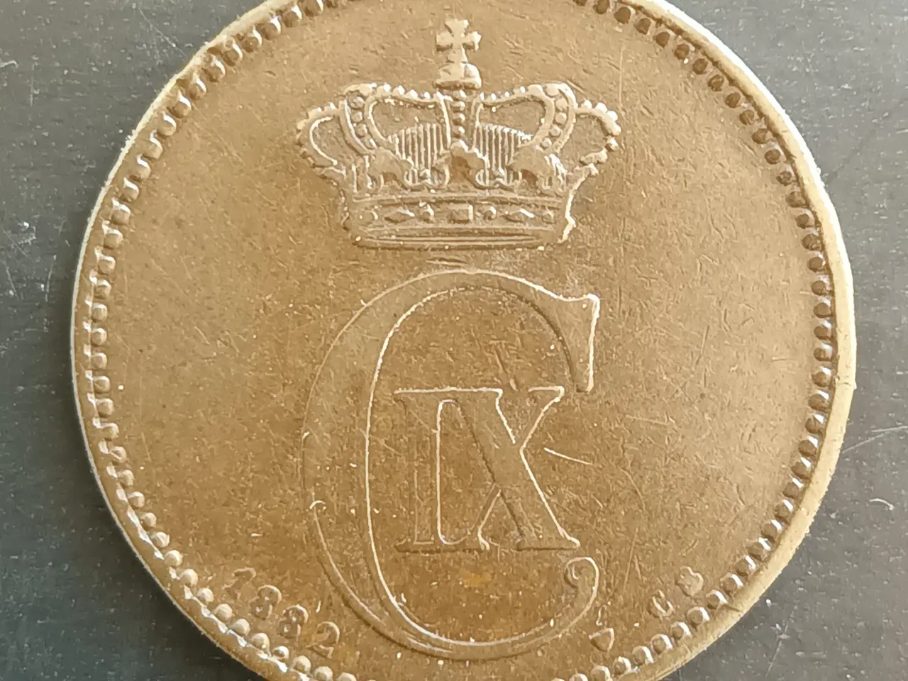 Billede 1 - 5 Øre 1882 i pæn kvalitet.