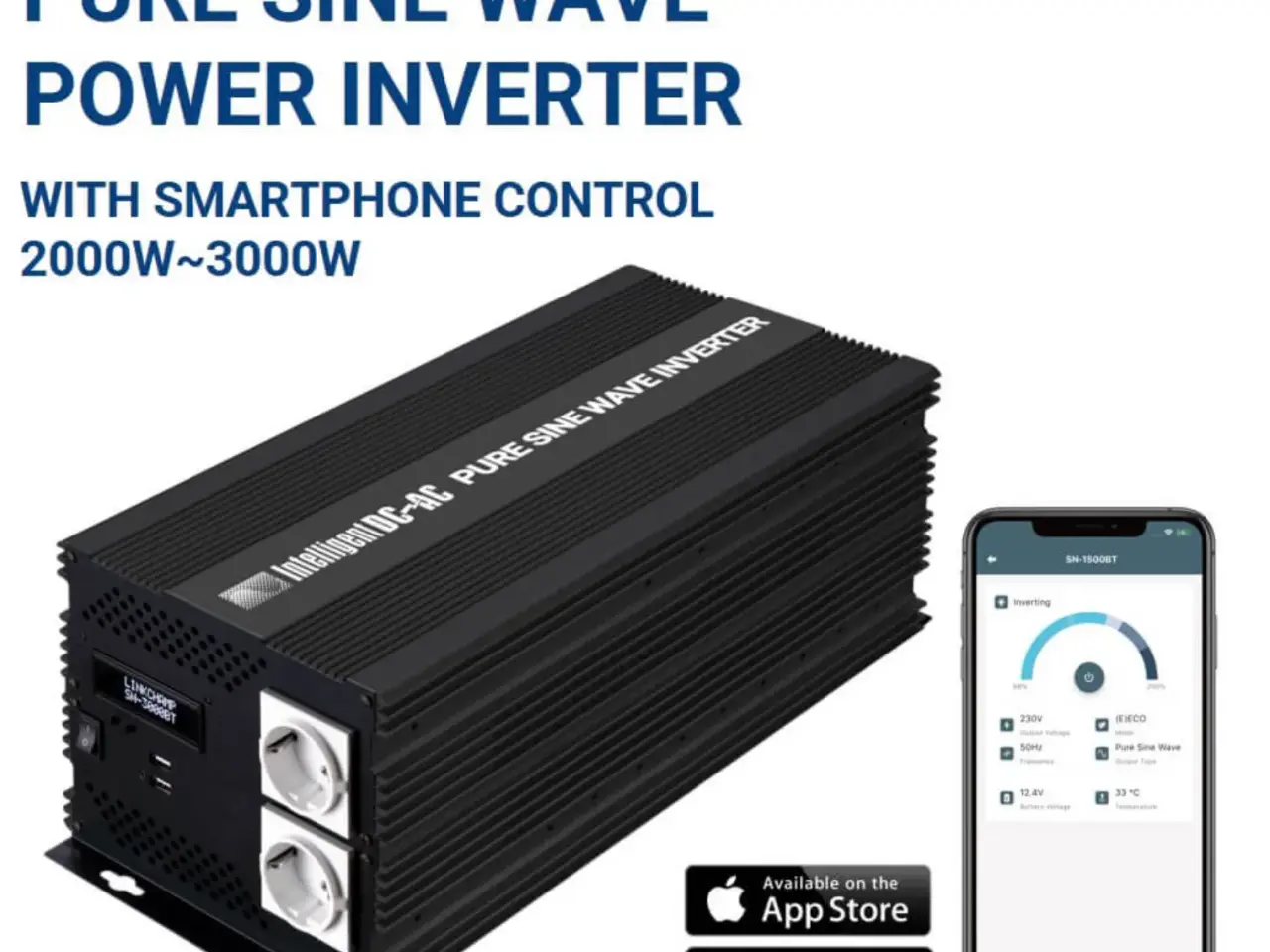 Billede 1 - Inverter ren sinus 2000 w aldrig brugt