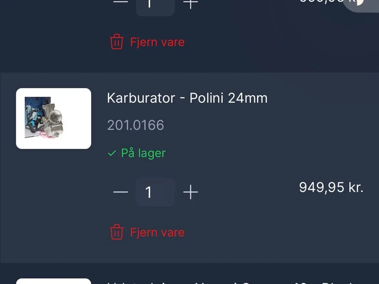 Billede 1 - Søger pgo dele