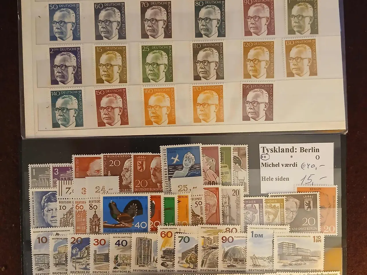 Billede 1 - Berlin (512) 9 plancher med postfriske frimærker.