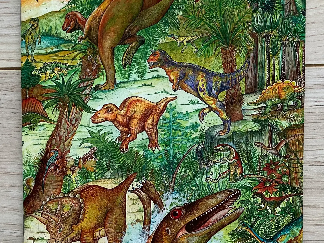 Billede 5 - Djeco Observation Puzzle / Dinosaurer 100 Store