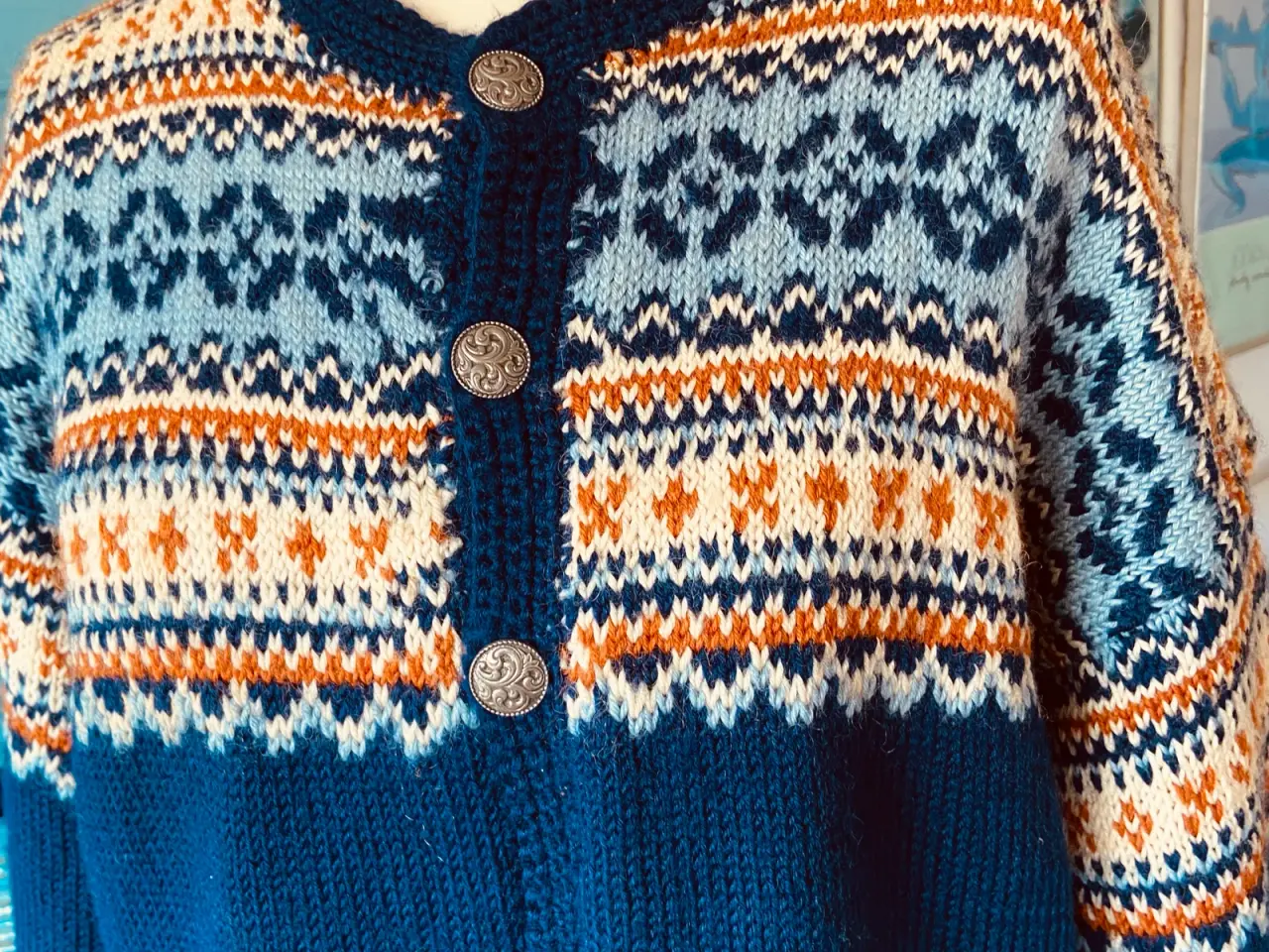 Billede 2 - Flot uld cardigan str 2XL