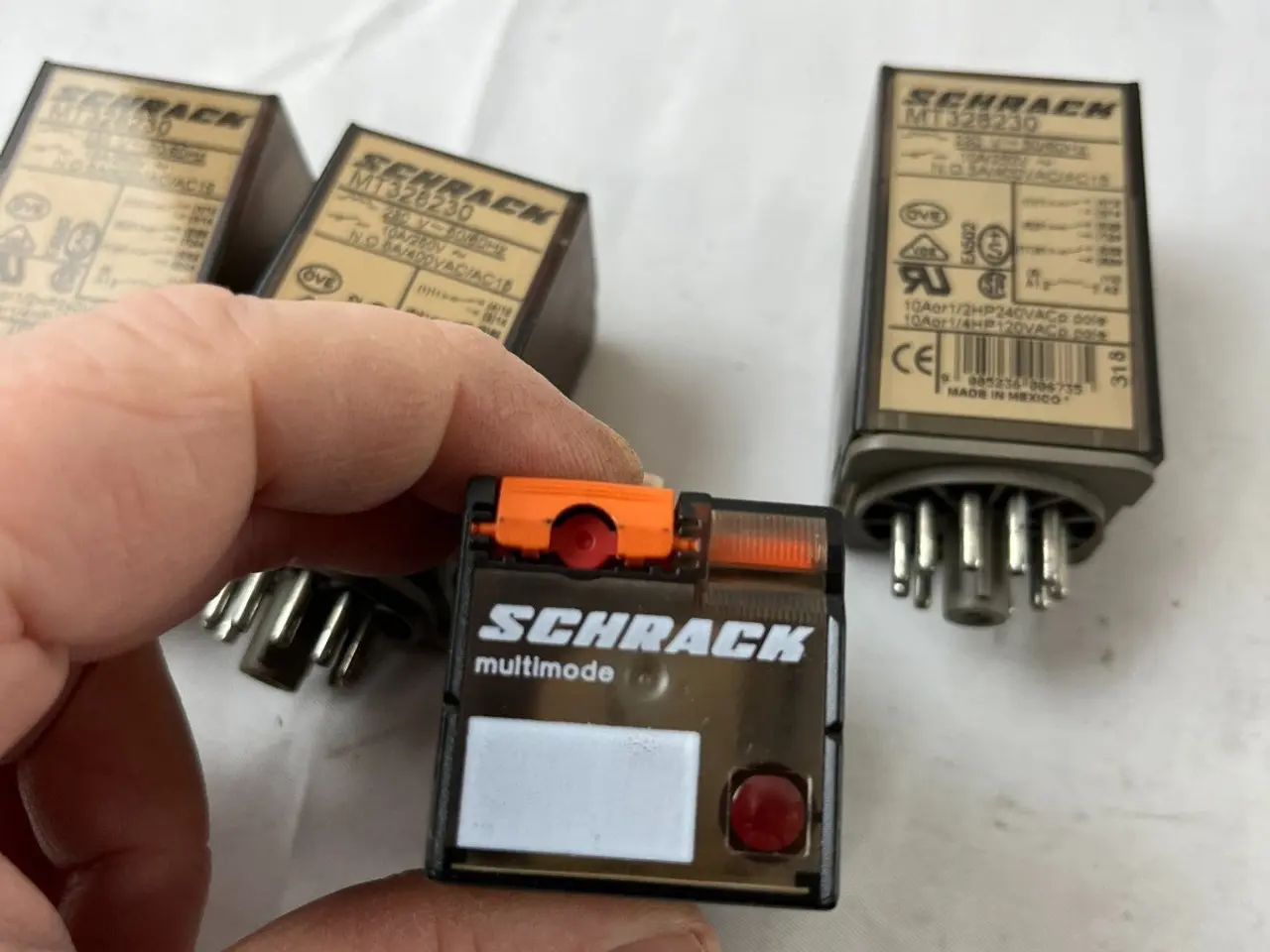 Billede 9 - Schrack MT328230 relæ 230V AC 10A 3CO Plug‑In Tyco