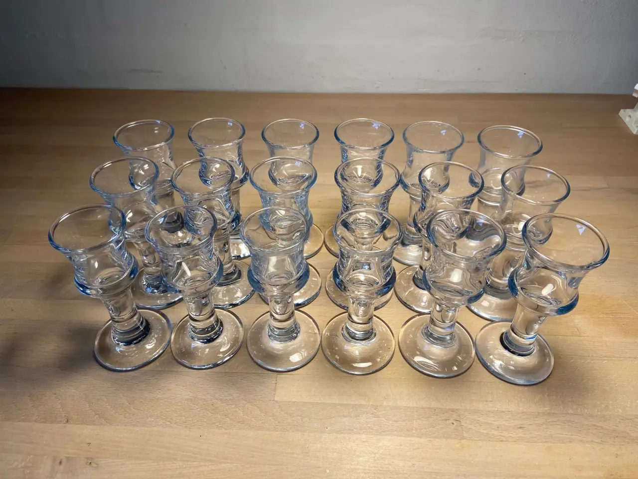 Billede 3 -  Skibsglas snapseglas høj fra Holmegård 8 stk.
