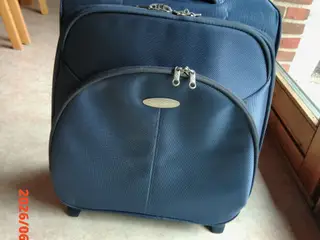 Samsonite kabinekuffert i blå stof