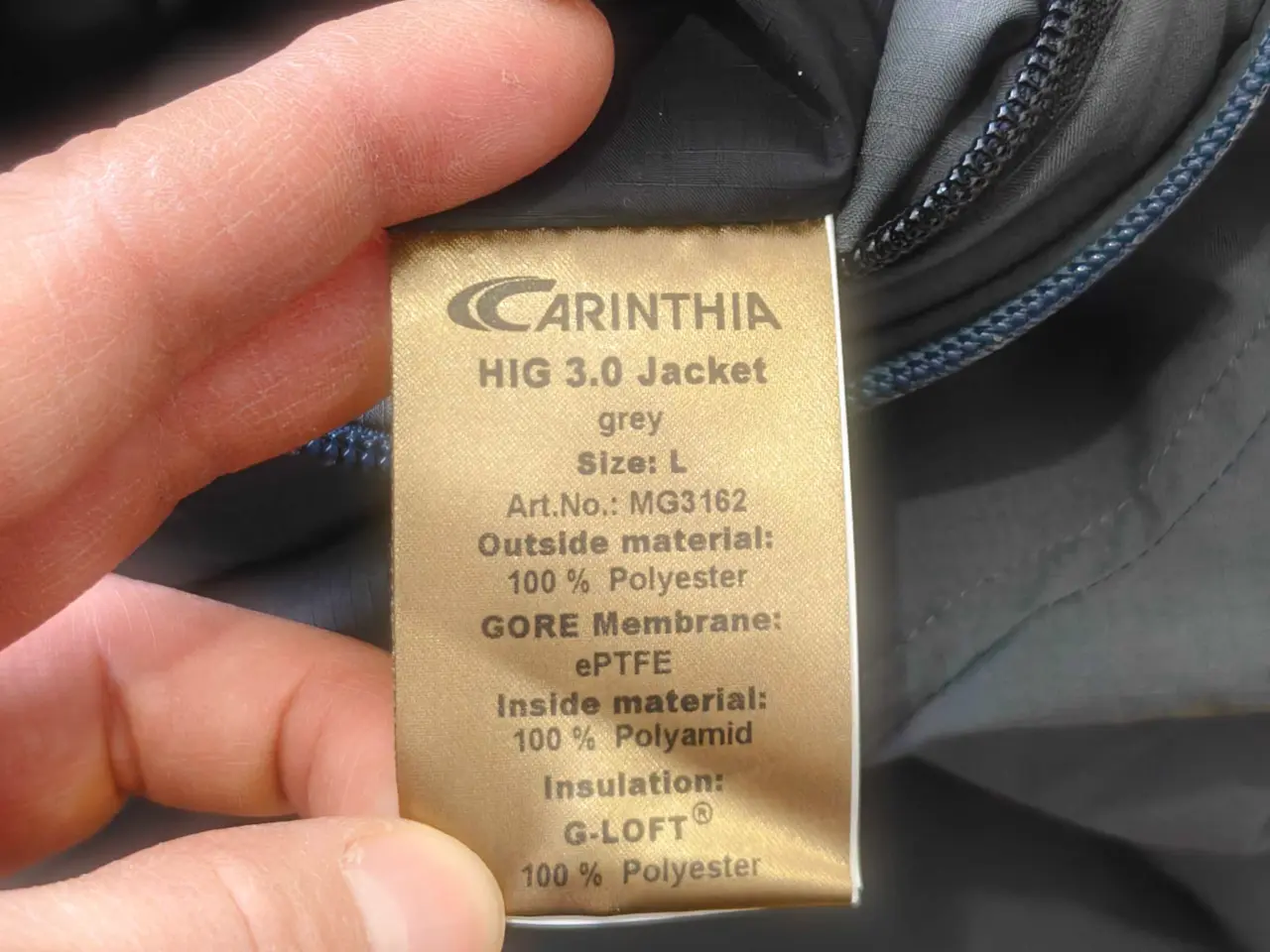 Billede 11 - Carinthia HIG 3.0 Large Grå