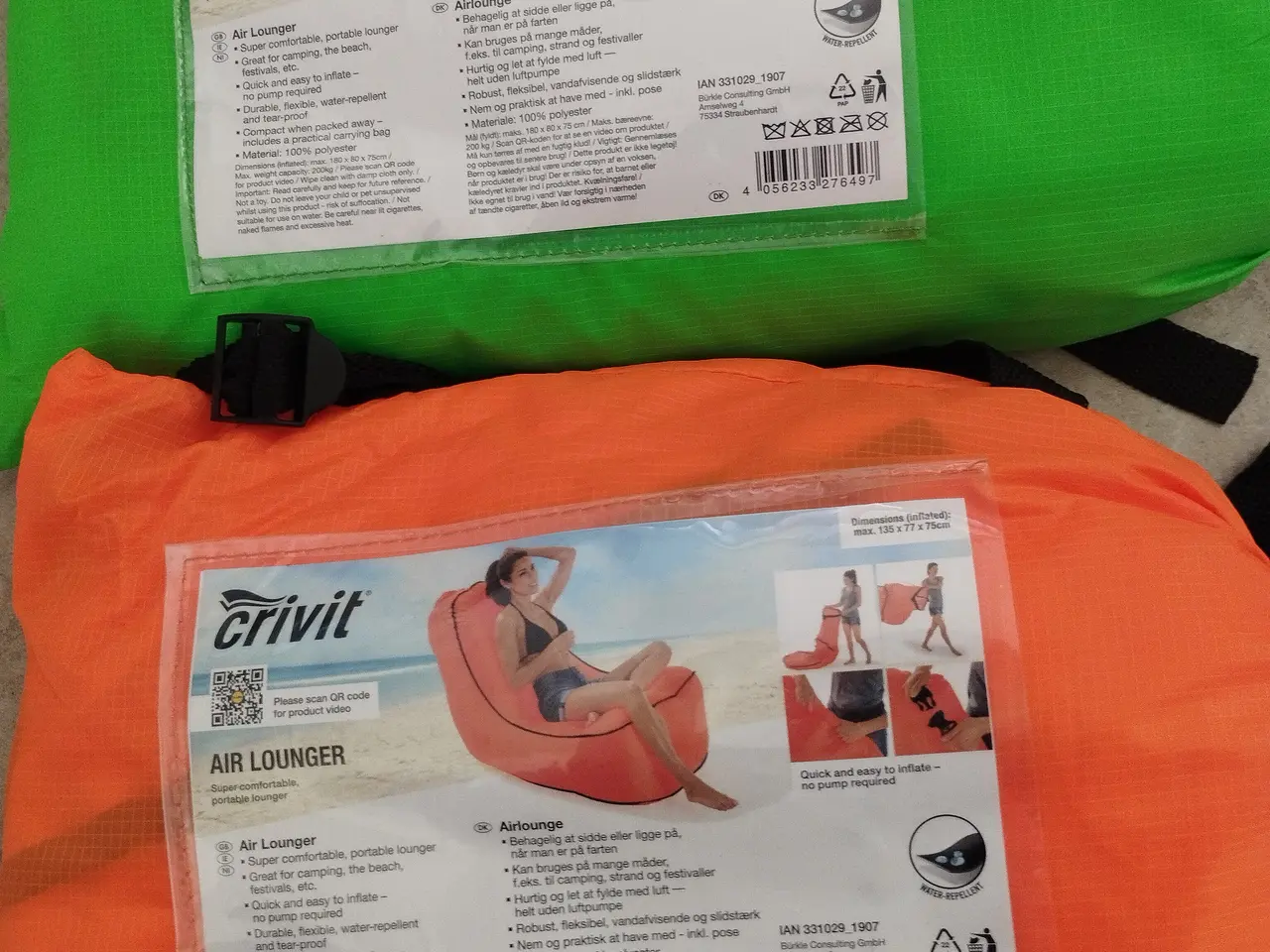 Billede 1 - 2 stk airlounder.