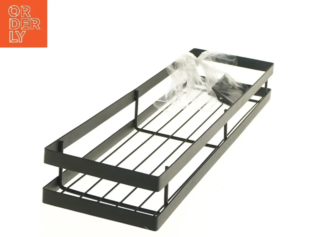 Billede 3 - Metalhylde med monteringsbeslag (str. 40x12x6 cm)