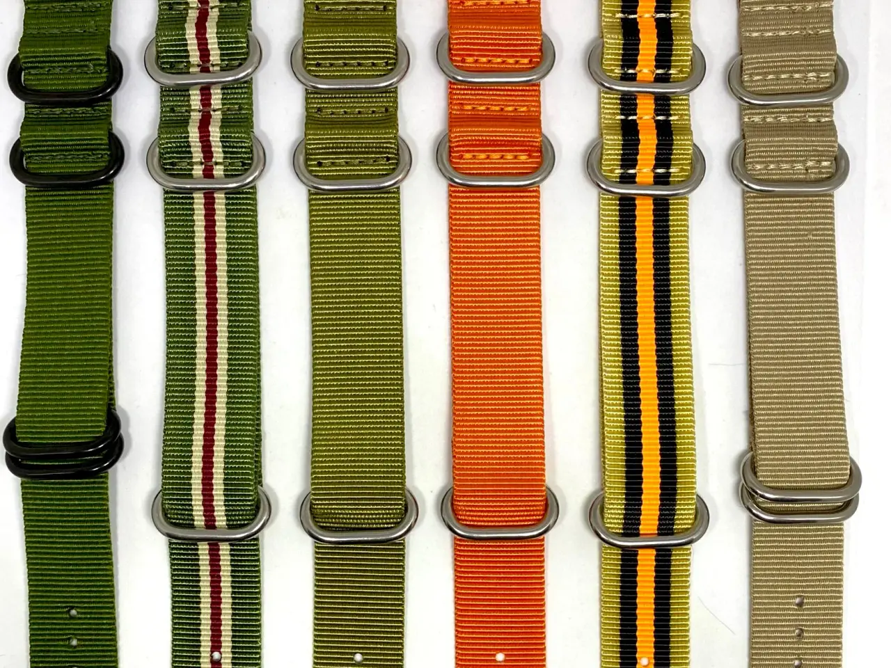 Billede 1 - Nato nylon, læder, stål, - 20mm