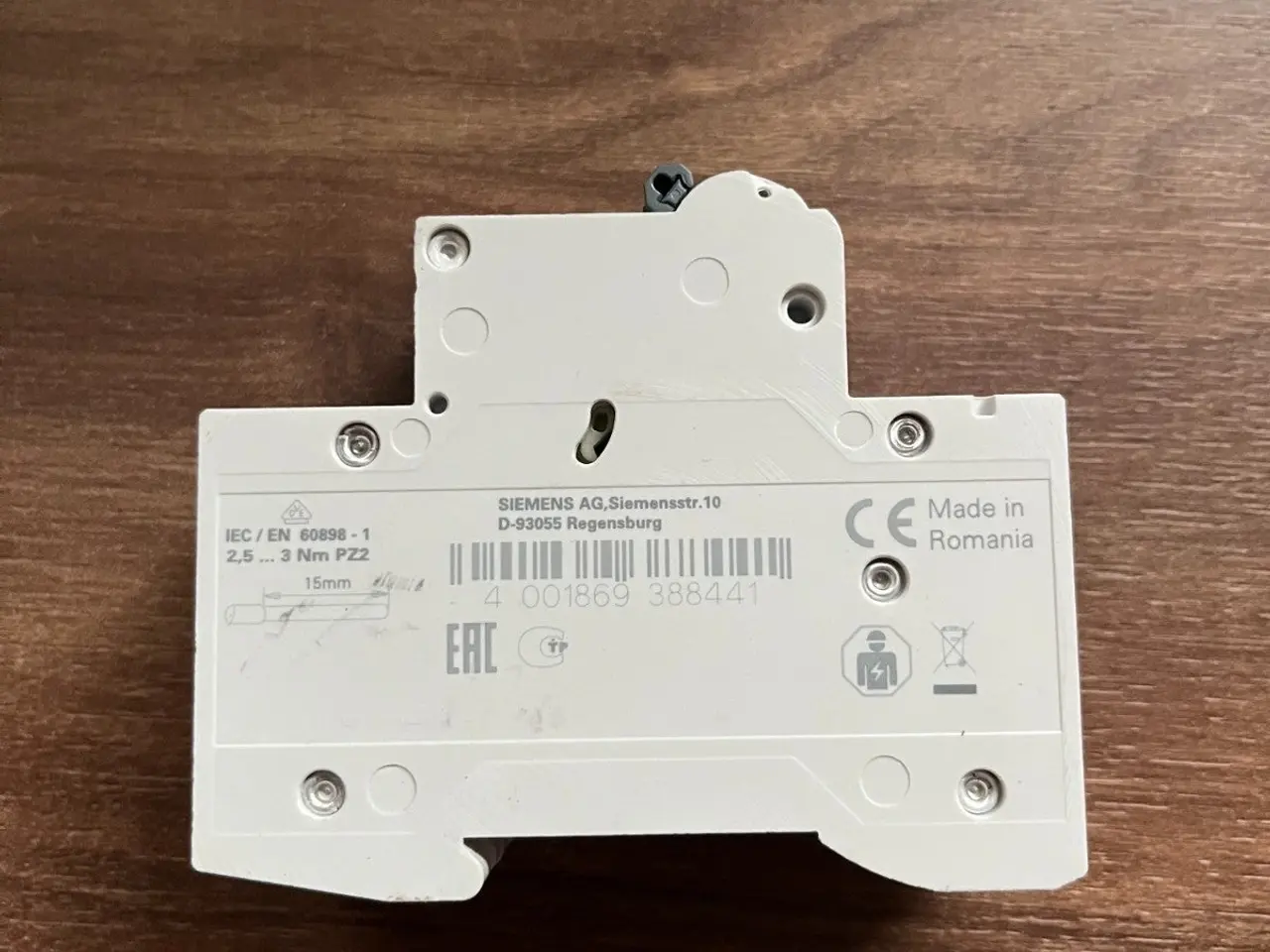 Billede 5 - Siemens 5SL6206-7 SENTRON MCB 2-Pole C6 6A 400V