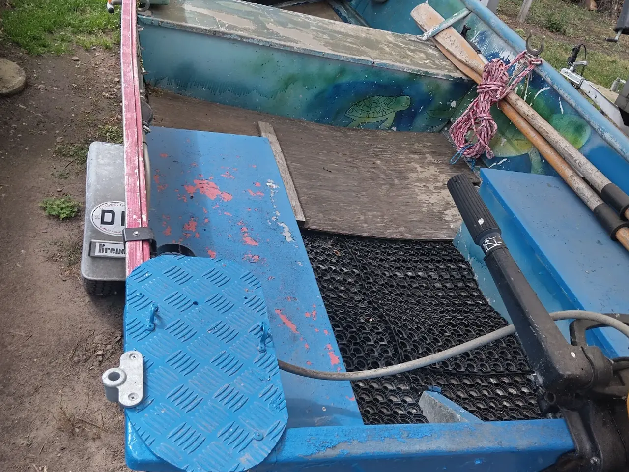 Billede 15 - Alu jolle 13 fod 15 hk Marina Bådtrailer 