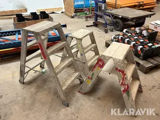 Arbejdsstiger i aluminium 3 Styk