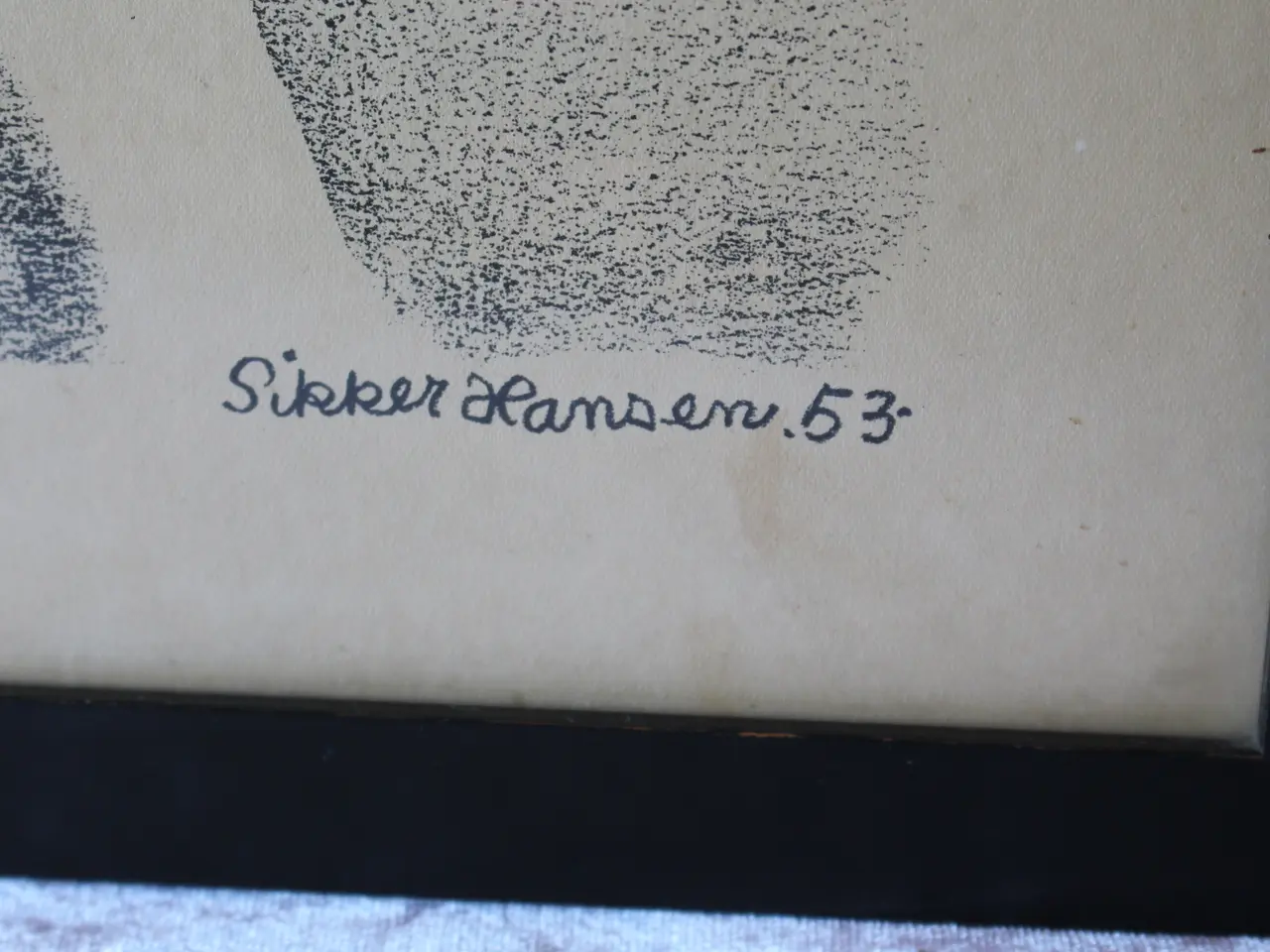 Billede 2 - Sikker Hansen litografi to kvinder høst..