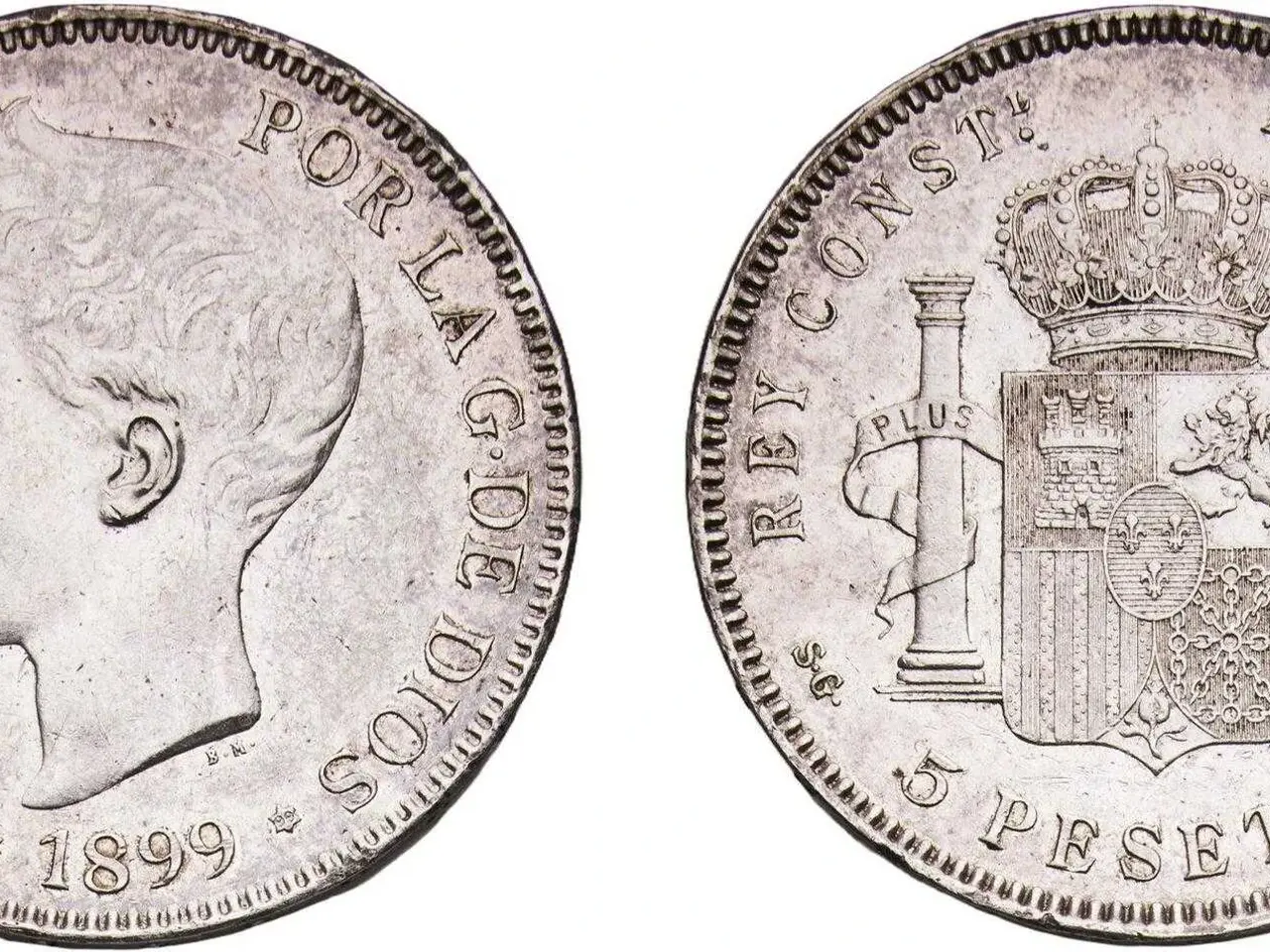 Billede 4 - Søges 5 Pesetas spanske mønter