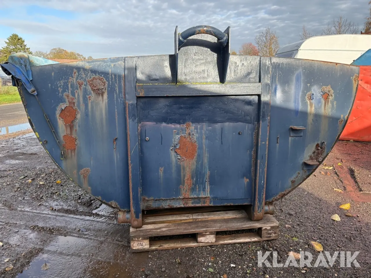 Billede 2 - Asfalt container Jøni isoleret med rullepresenning