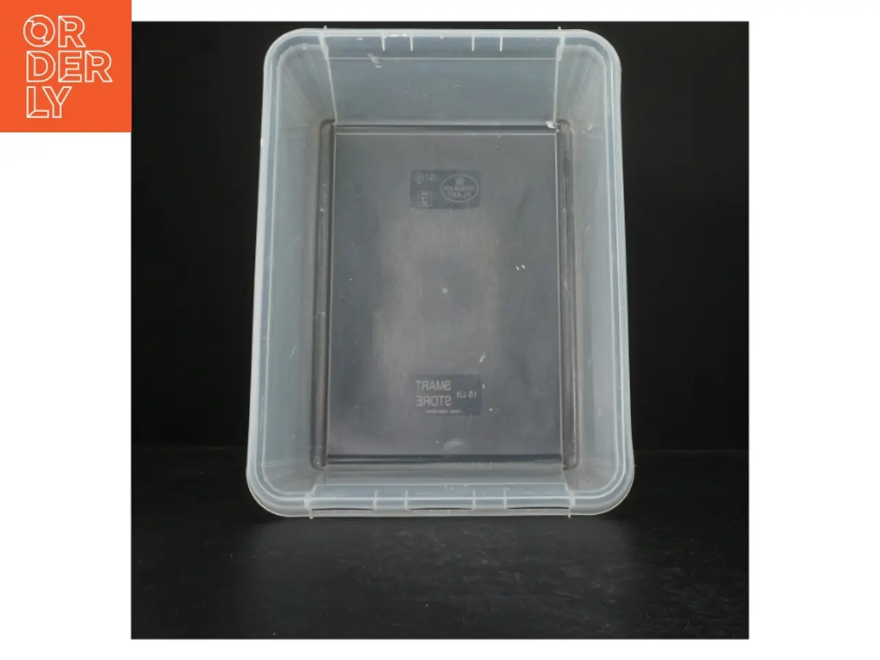 Billede 4 - Gennemsigtig opbevaringskasse fra Smartstore (str. 37x28x17 cm)