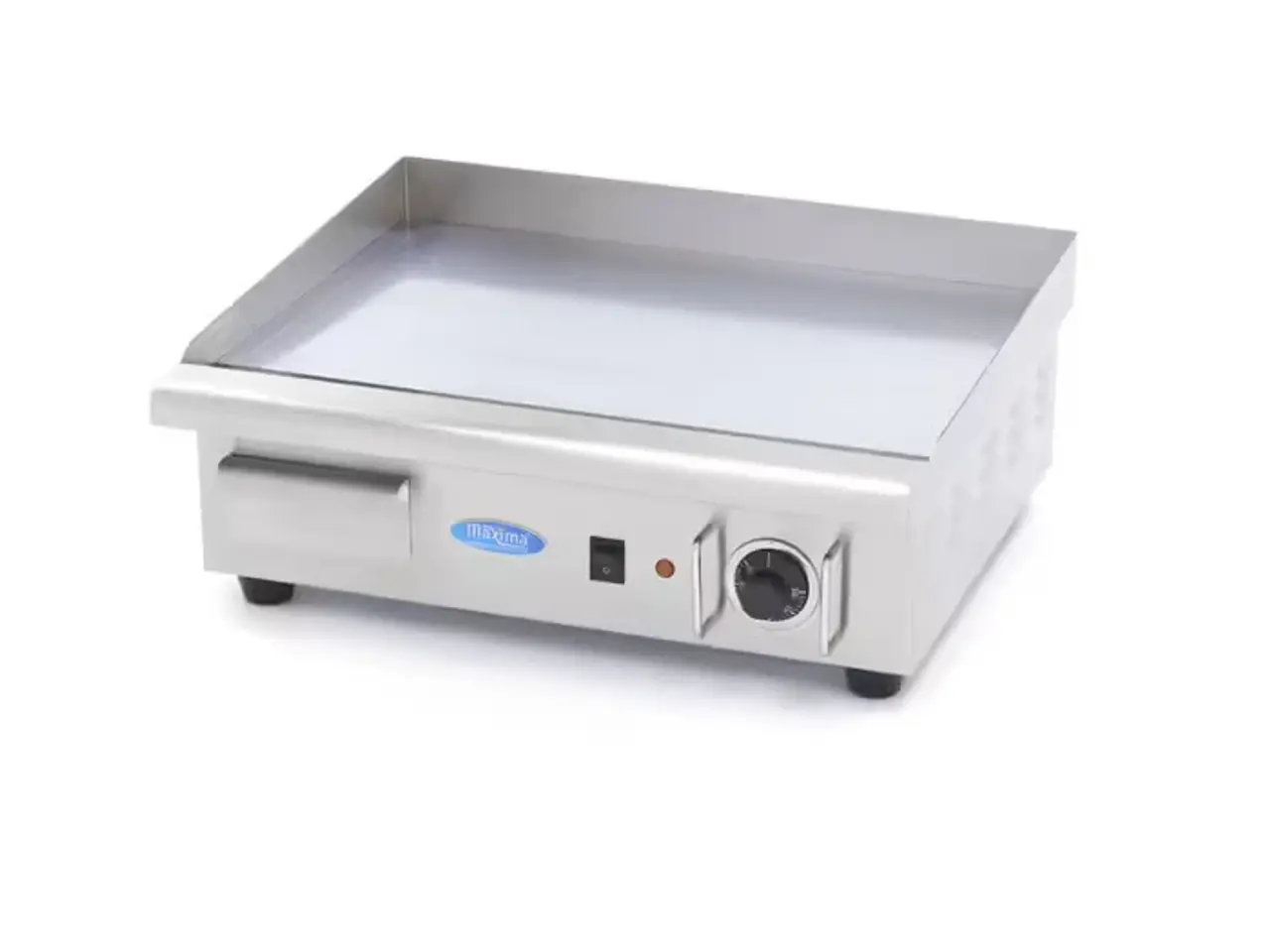 Billede 1 - Maxima Elektrisk Stegeplade 55 cm – Krom – Glat