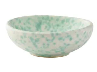 36 stk. Skål Ø 14cm 20cl grøn prikket