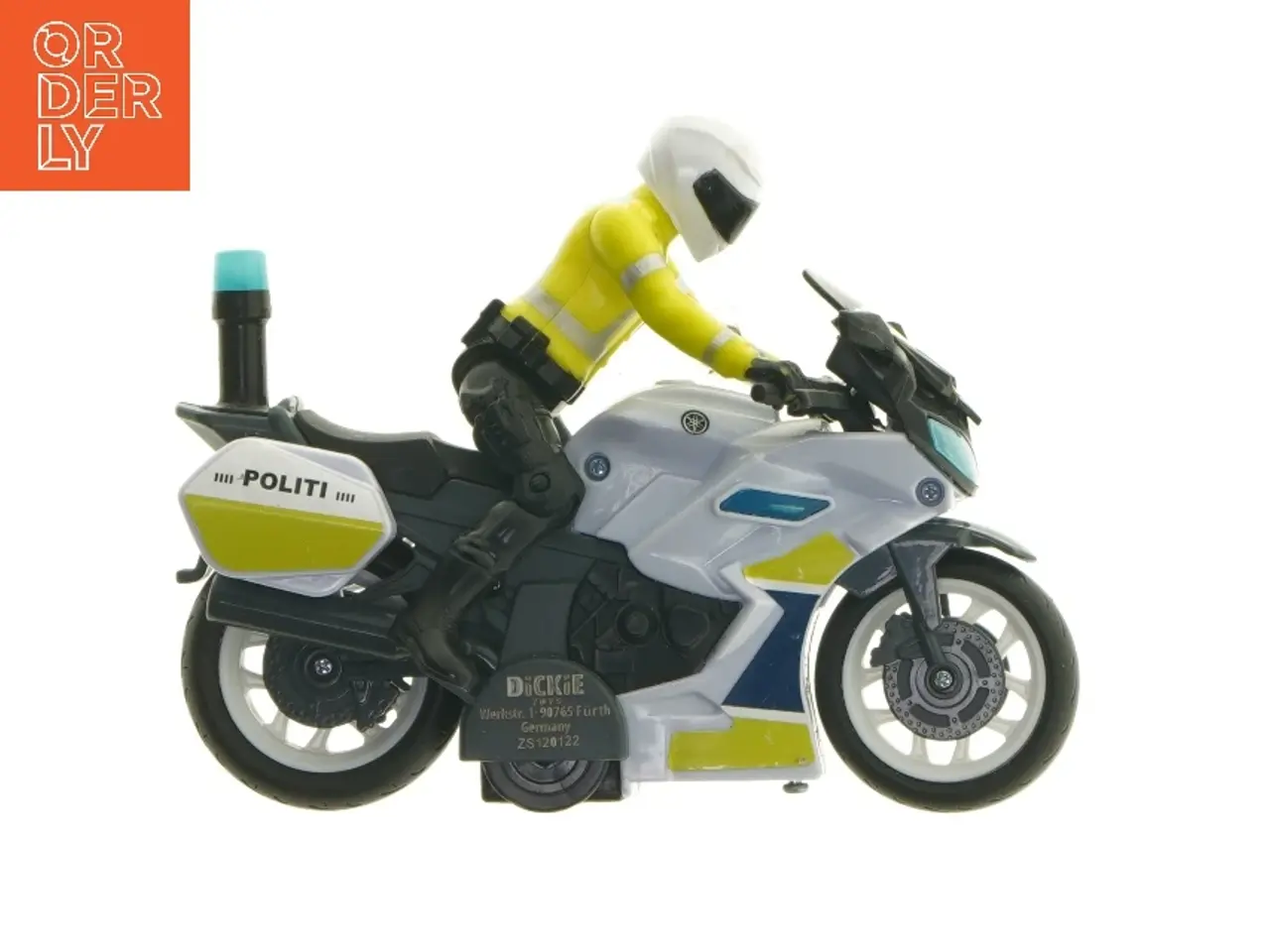 Billede 1 - Politimotorcykel legetøj (str. 19 cm)