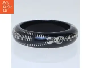 Armbånd med lynlåsdesign - gotisk, punk, heavy metal styling