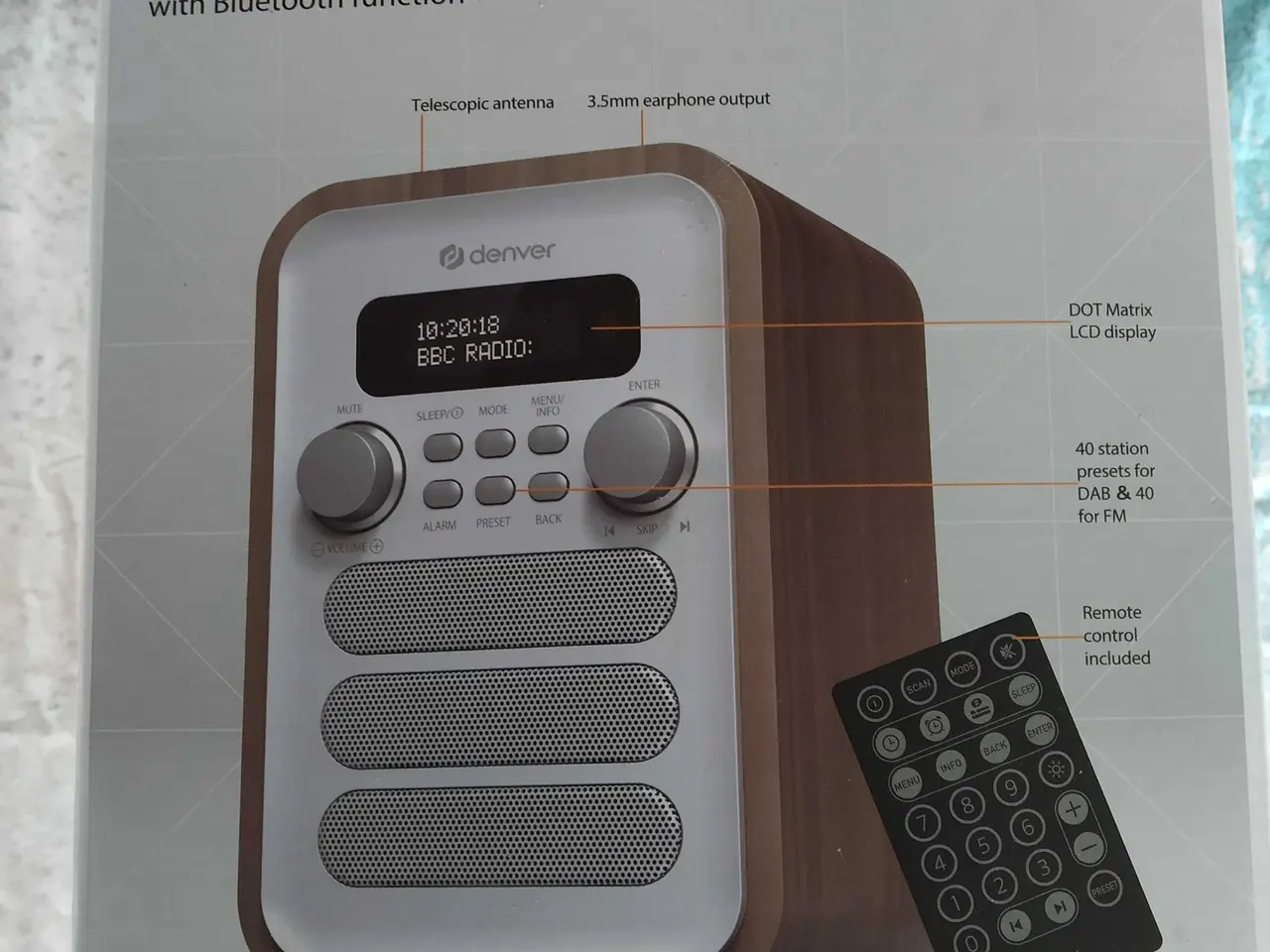 Billede 1 - Denver DAB/FM radio
